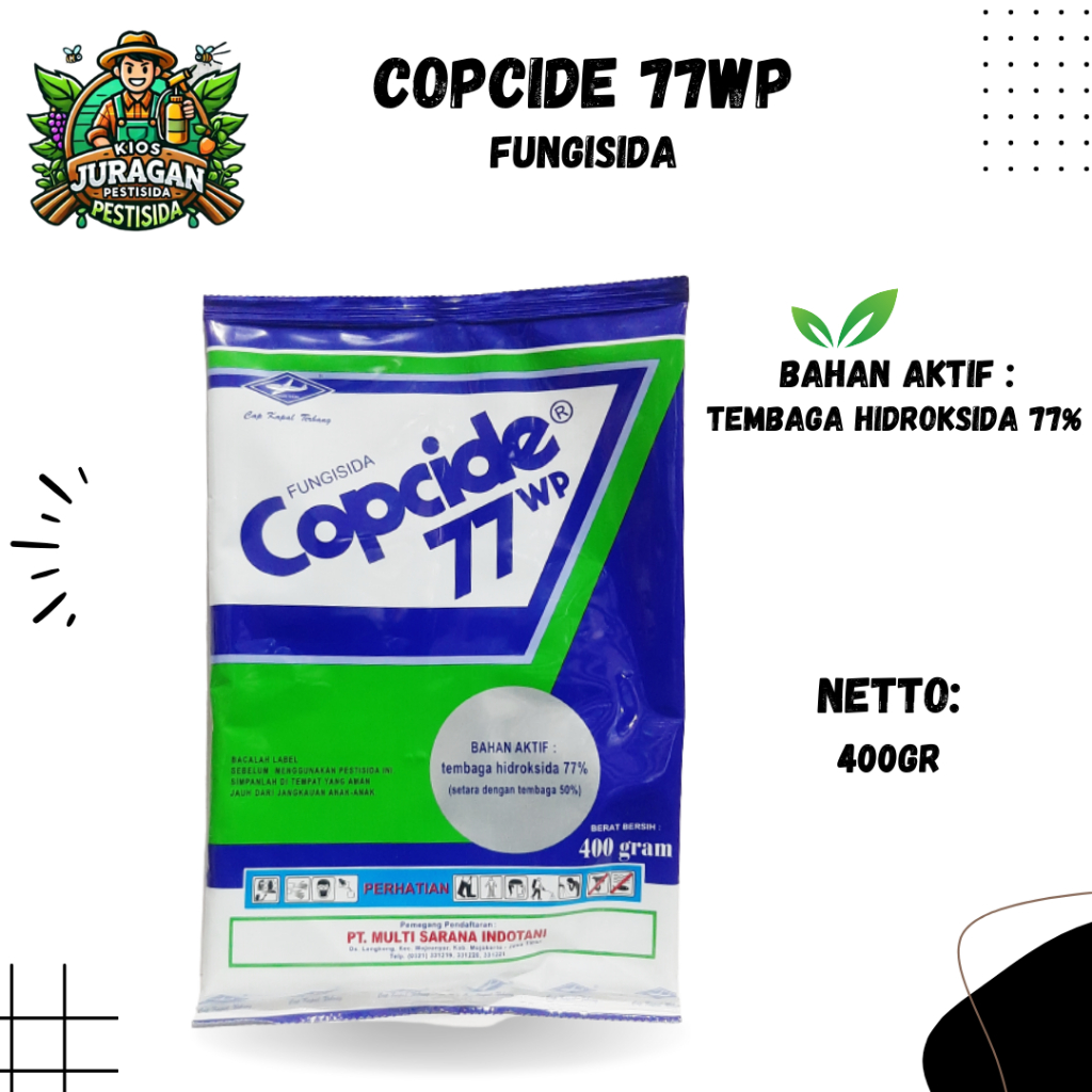 COPCIDE 77WP 400GR FUNGISIDA TEMBAGA HIDROKSIDA