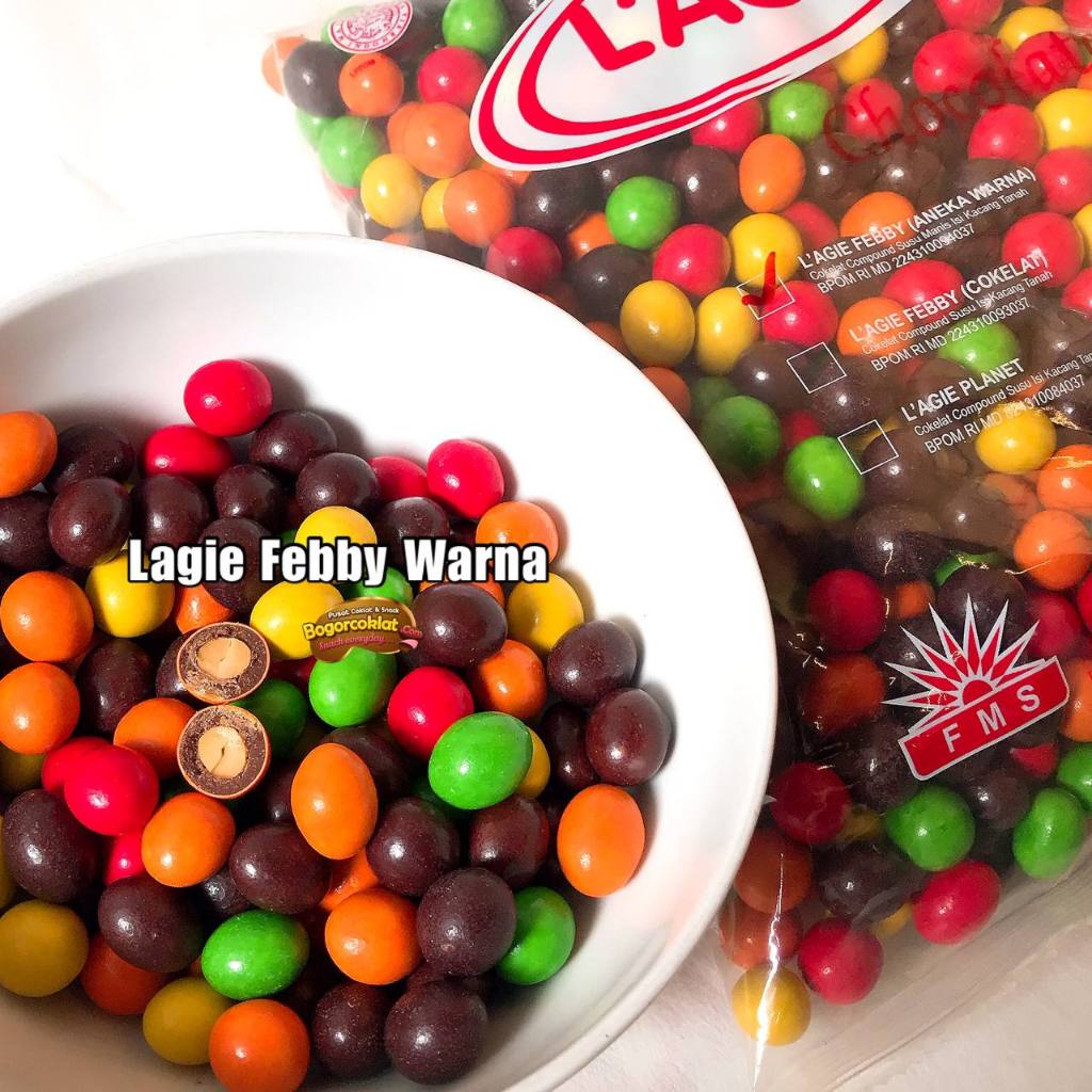 

Coklat Lagie Febby Peanut Warna 1kg