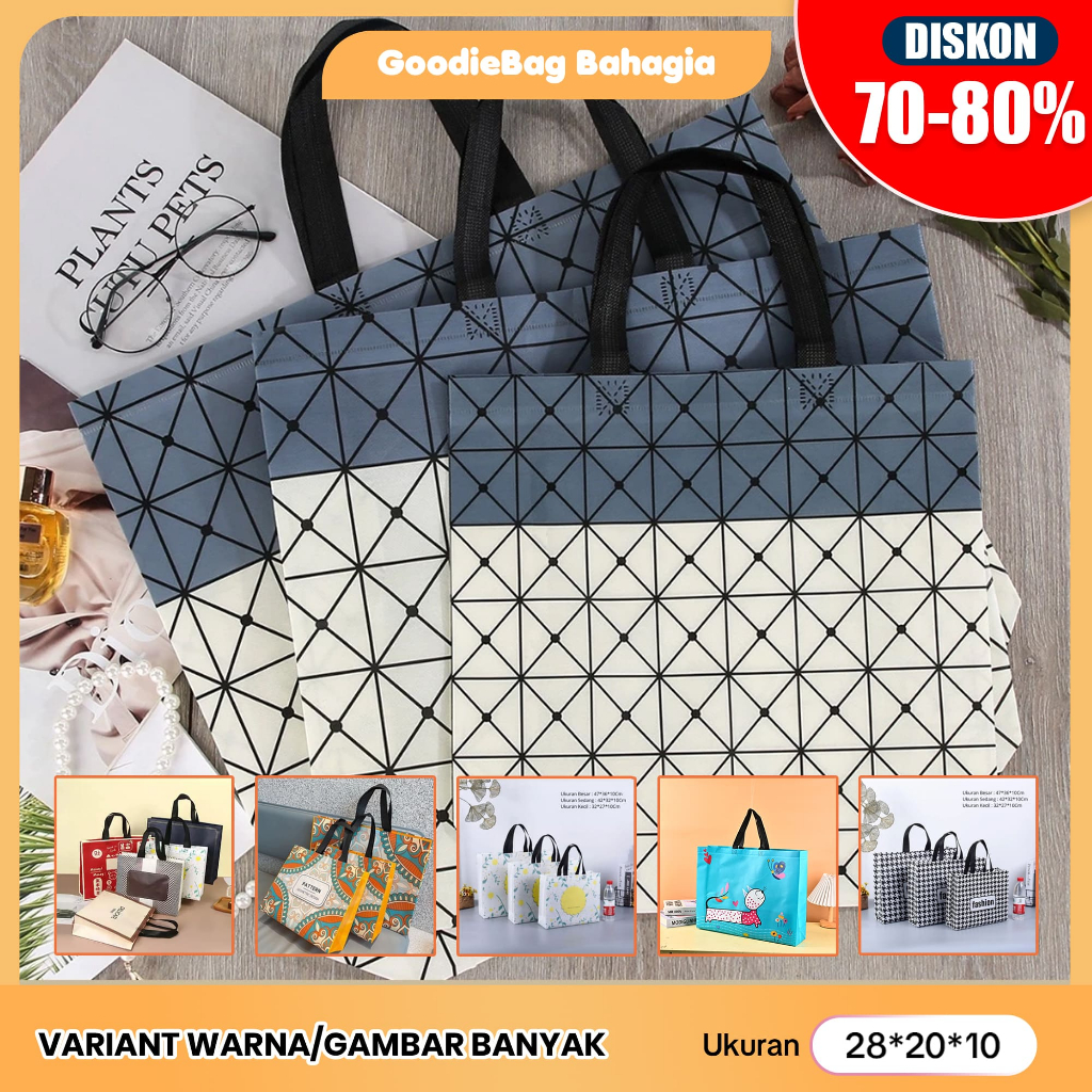 

Ukuran 28 x 20 x 10 / Tas Belanja / Tas Spunbond / Tas Jinjing / Tas Souvenir / Tas Jinjing Wanita / Tas Lipat / Tas Kado / Kantong Belanja / Souvenir Kantong / shopping bag / Spoundbond / Tote Bag / Tas Wanita / Tas Murah / Tas Belanja Murah Motif 1