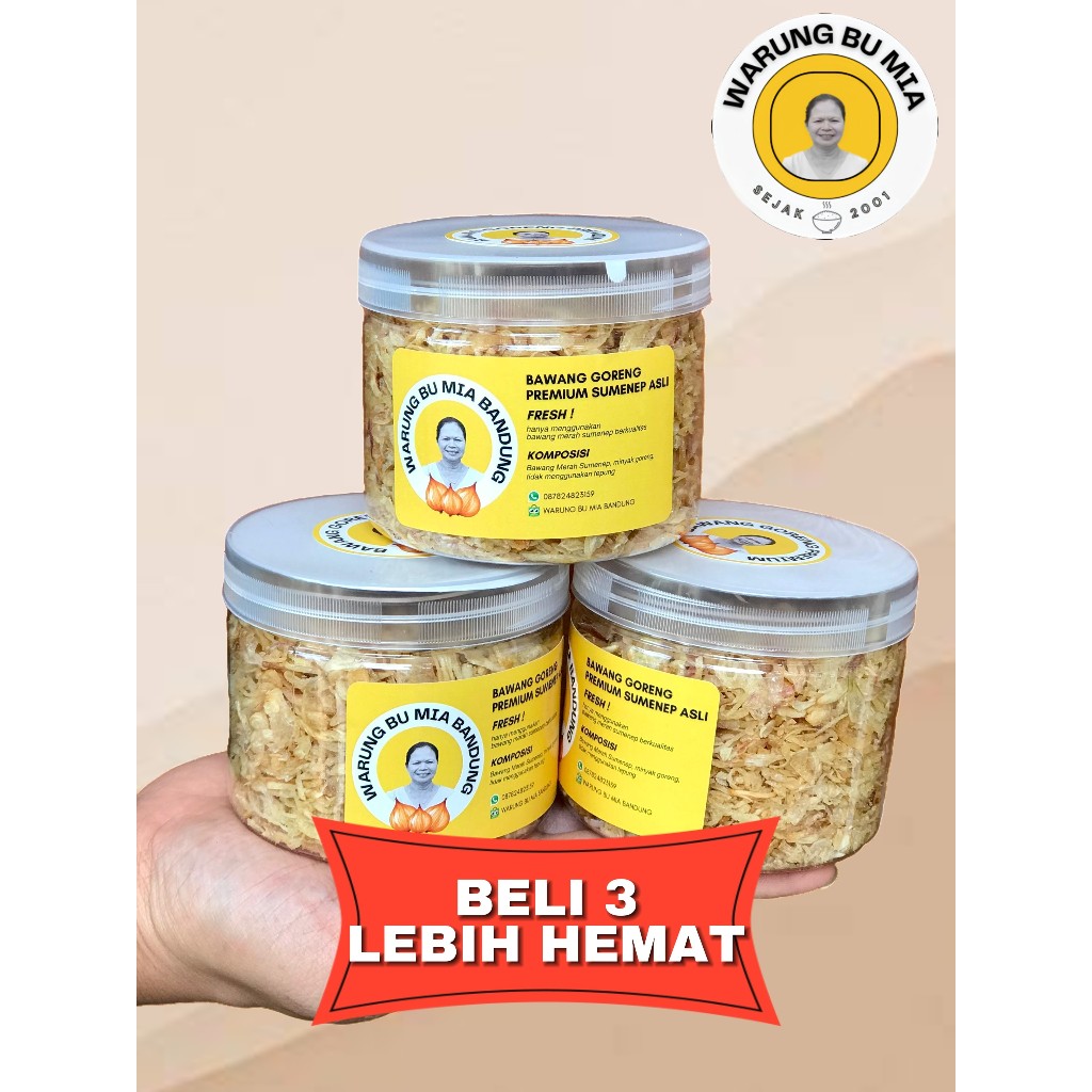 

3 TOPLES BAWANG GORENG SUMENEP ASLI LEBIH HEMAT