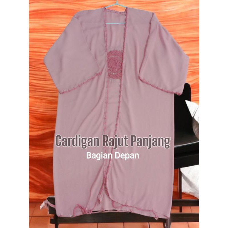 Cardigan Rajut Panjang Bali