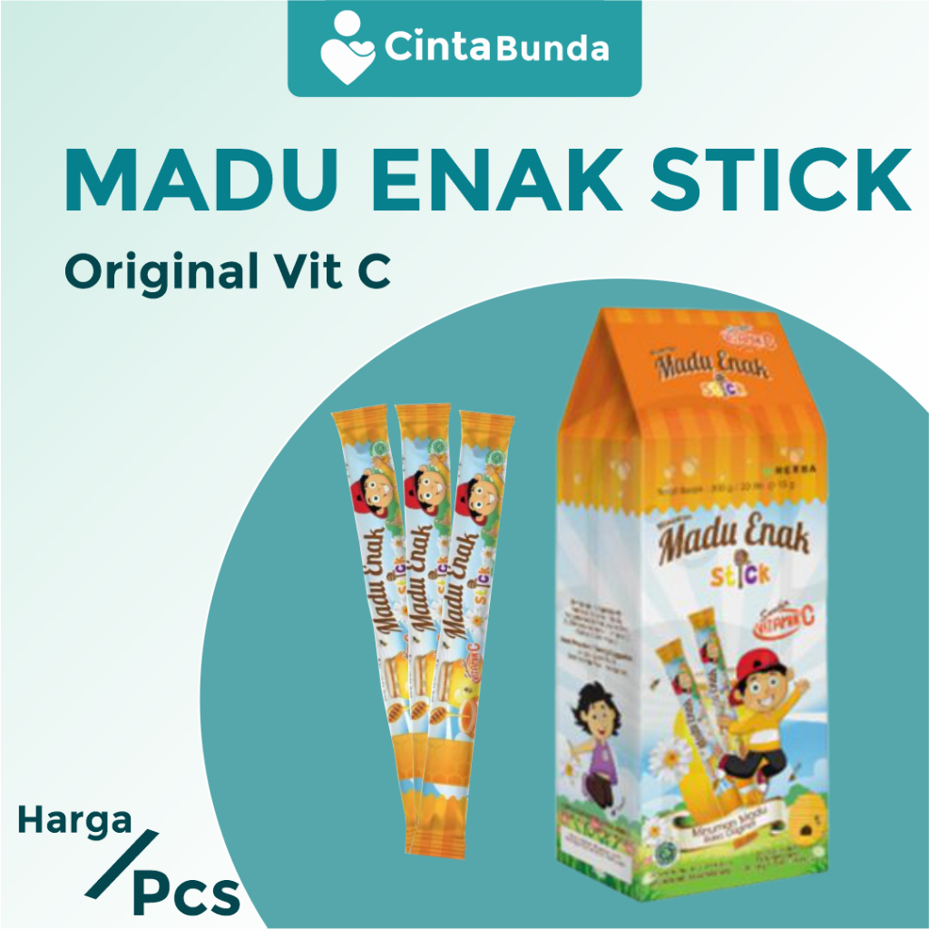 

Madu Enak Stick Original 15 Gram - Menjaga Kesehatan dan Daya Tahan Tubuh Anak