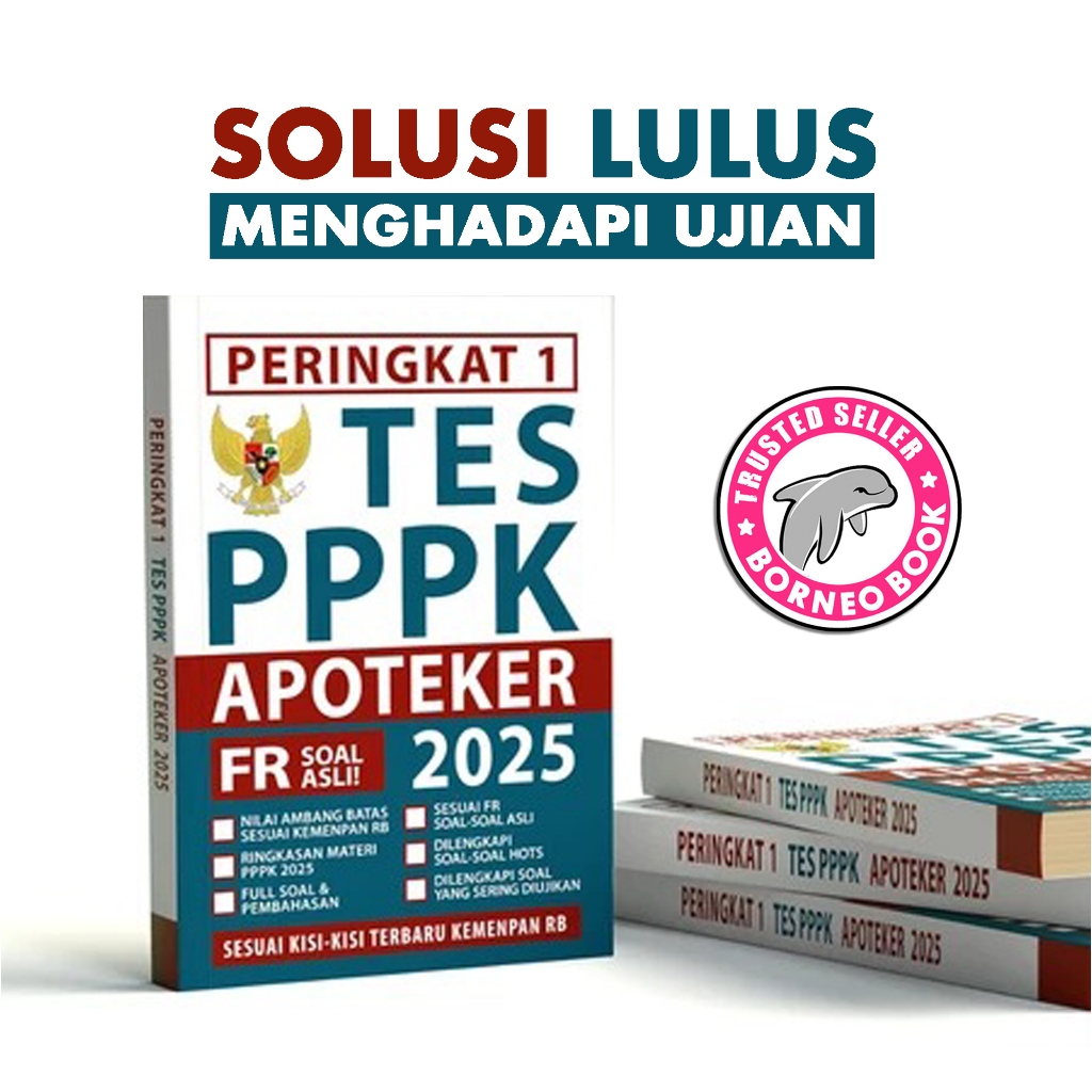 BUKU PERINGKAT 1 TES PPPK KESEHATAN APOTEKER 2025 SOAL DAN PEMBAHASAN