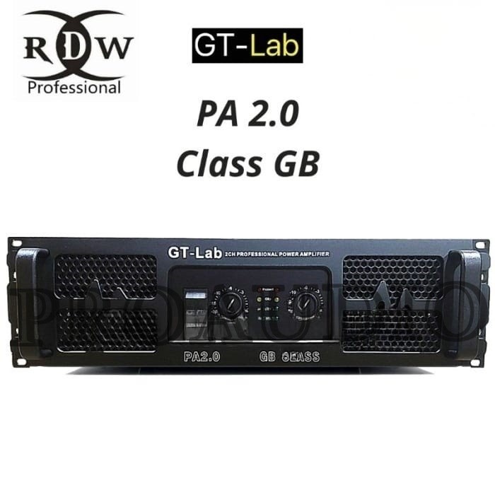 Power Amplifier GT Lab RDW PA 2.0 / PA2.0 / PA- 2.0 - 2 channel Class GB