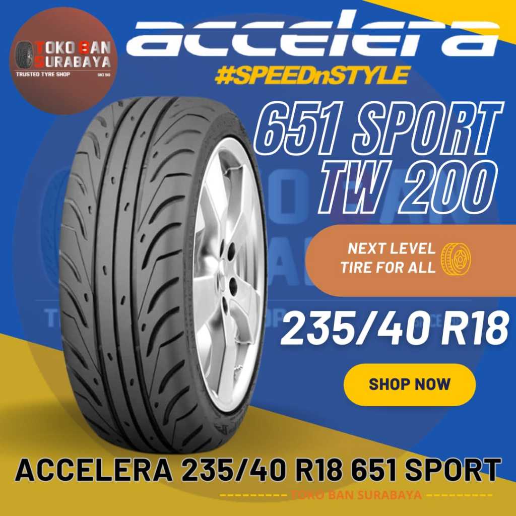 ban Accelera 235/40 R18 23540R18 23540 R18 235/40R18 235/40/18 R18 R 18 651 sport
