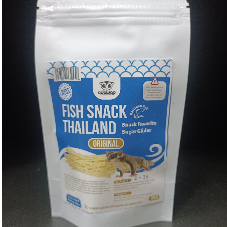 ADEWAP GLIDER Fish Snack Thailand Camilan Snackl Sugar Glider