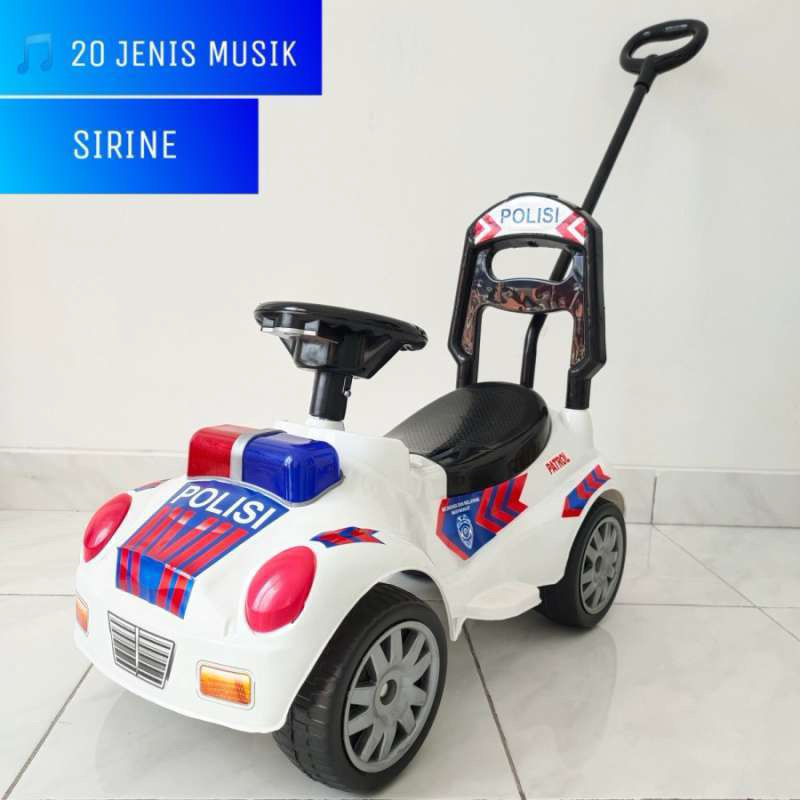 (BISA COD) MOBIL DORONG POLISI 2M - Mainan Anak Mobil Dorong Polisi Ada Musik dan Sirine - Mainan mo
