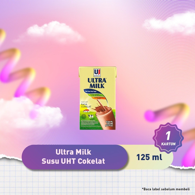 

Ultra Milk Susu UHT Cokelat 125 ml