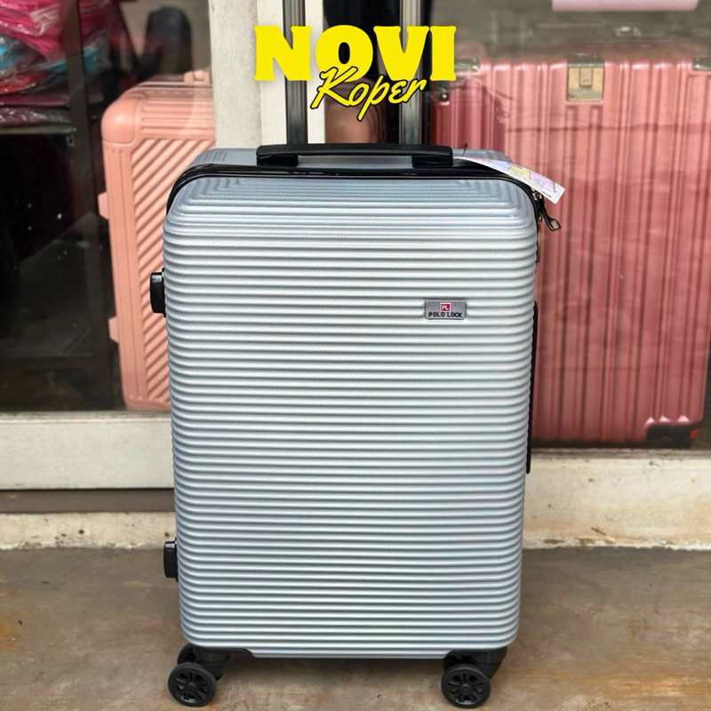 KOPER 22 INCH POLO LOCK FIBER ABS HARDCASE TAHAN BANTING, FREE KARDUS 100% REAL PICT