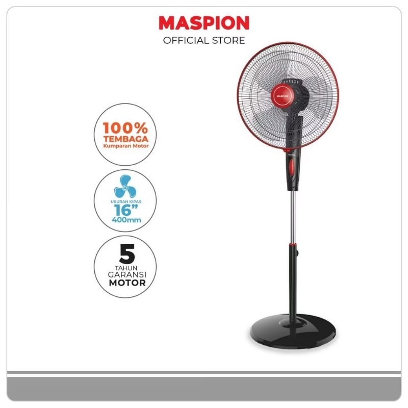 MASPION STAND FAN / KIPAS ANGIN EX174 S / EX 174 S / EX-174 S (16 INCH) GARANSI RESMI