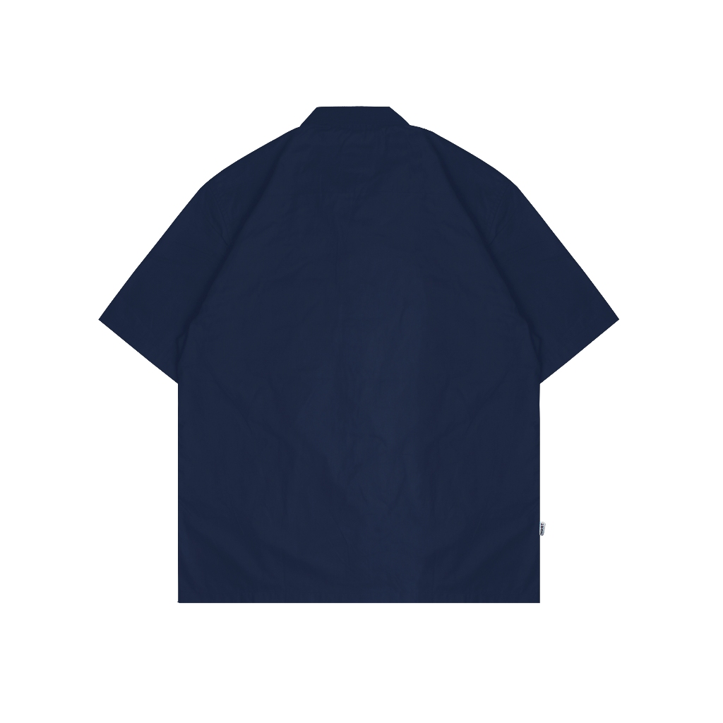 Troy Company Short Shirt Navy Lizard - Kemeja Lengan Pendek Pria Biru Navy KMJ 2943