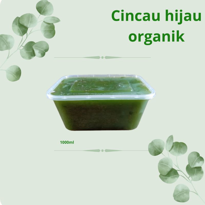 

Cincau hijau segar kemasan box size 1000ml