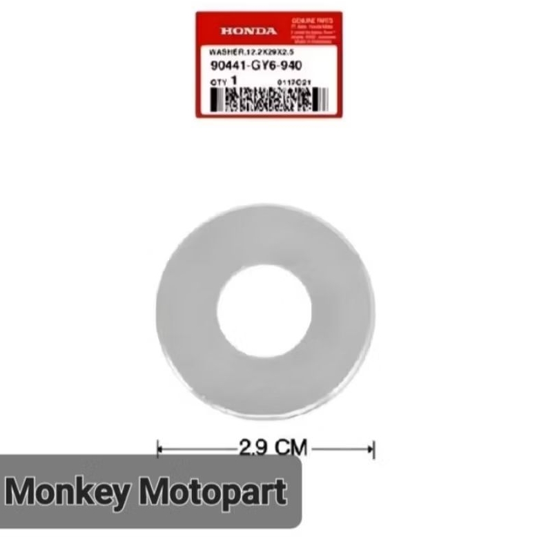 Washer 12.2X29X2.5 Ring Mangkok Ganda Vario 125 150 eSP PCX ADV Scoopy eSP Beat Fi 90441GY6940