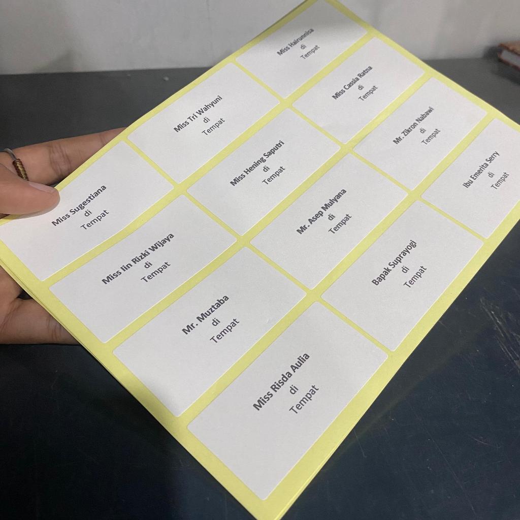 

CETAK LABEL NAMA ( 103 )