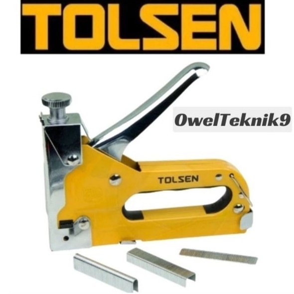

OwelTeknik9 - Staples Tembak Heavy Duty 4-14mm Tolsen 43021/Staples Gun Tacker 3 in 1/Staples Tangan Tolsen