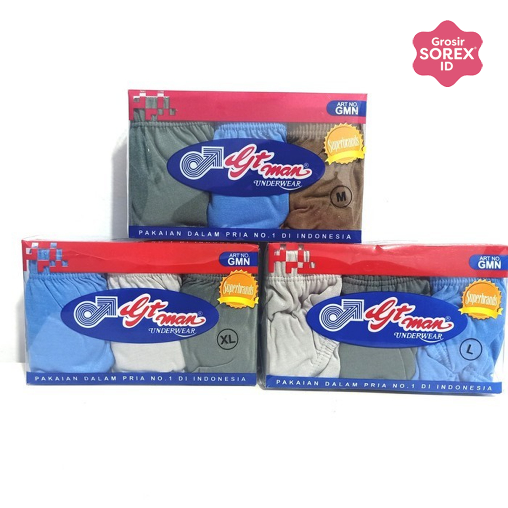 Celana dalam pria gt man mika GT MAN GMN isi 3 pcs
