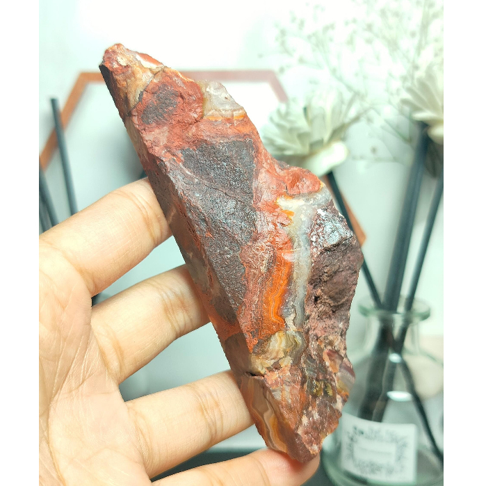 Batu Natural Mexico Agate Rough /Raw Stone (1)