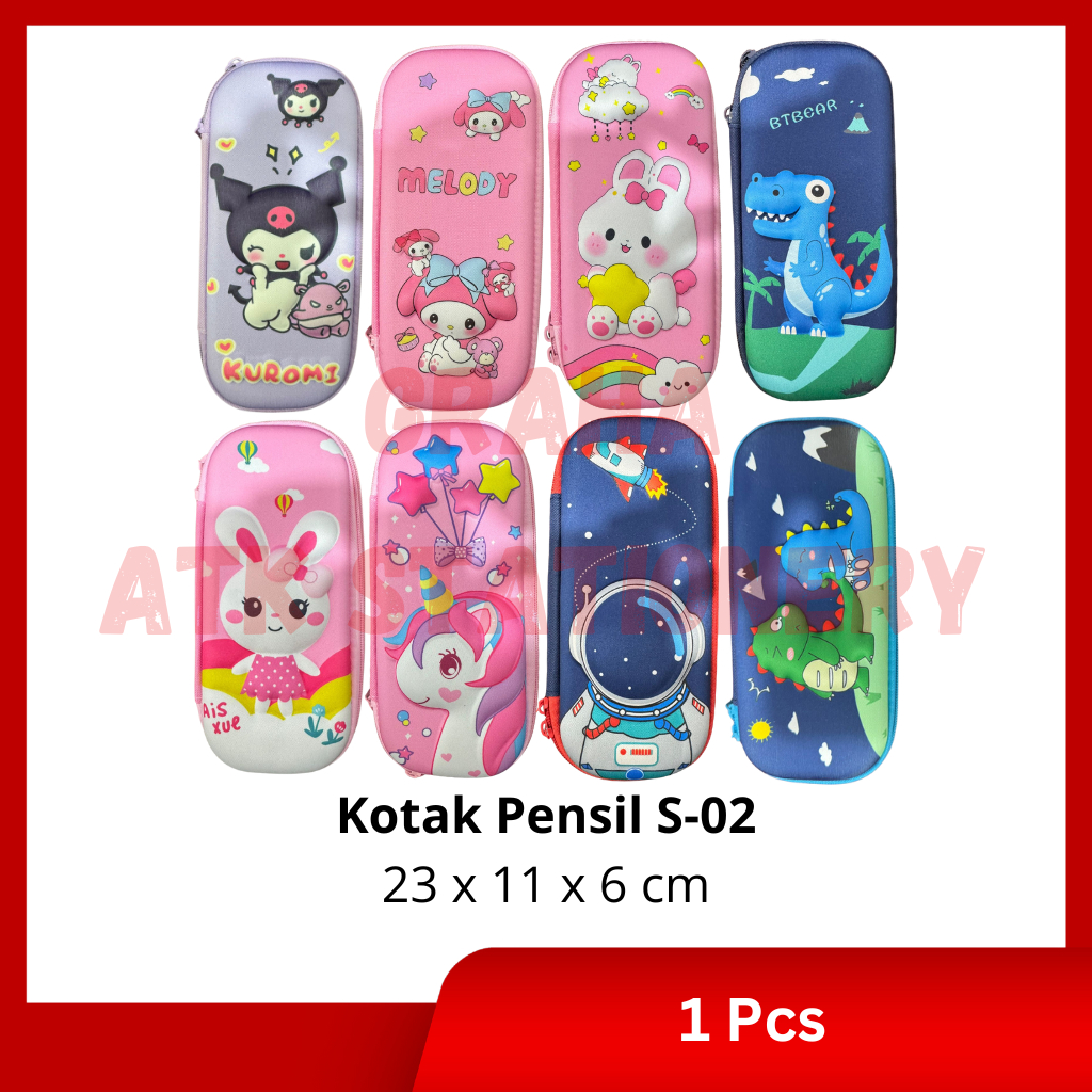 

Kotak Pensil Fancy 3D Kuromi Melody Lucu S-02 / Tempat Pensil / Pencil Case 3D Kuromi Melody Lucu