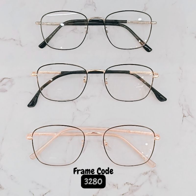 Kacamata cewek model kotak Kode Frame 3280