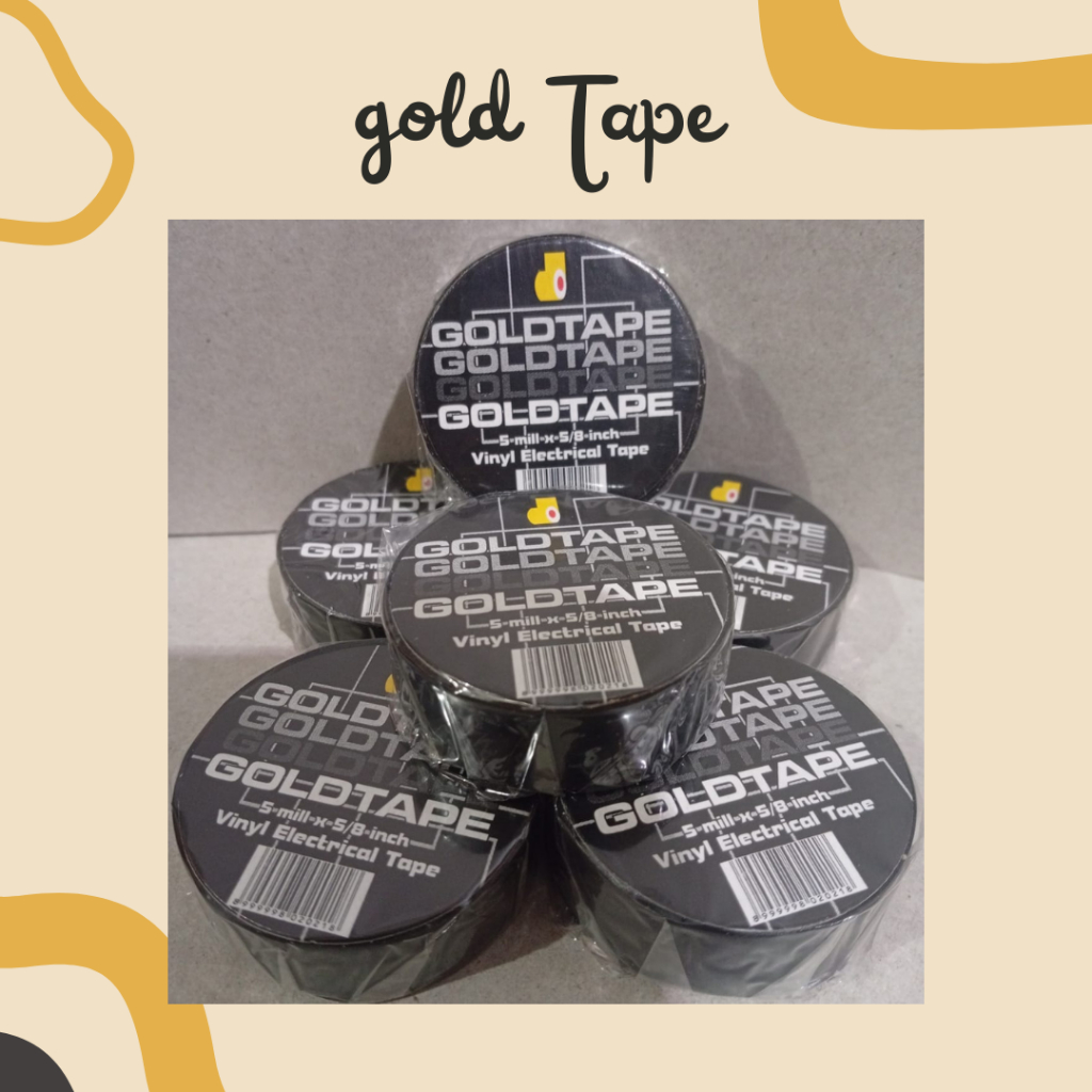 Dp -  ISOLASI SOLATIP KABEL LISTRIK HITAM GOLDTAPE VINYL ELECTRICAL ELEKTRIKAL ELEKTRIK DOUBLE TAPE 