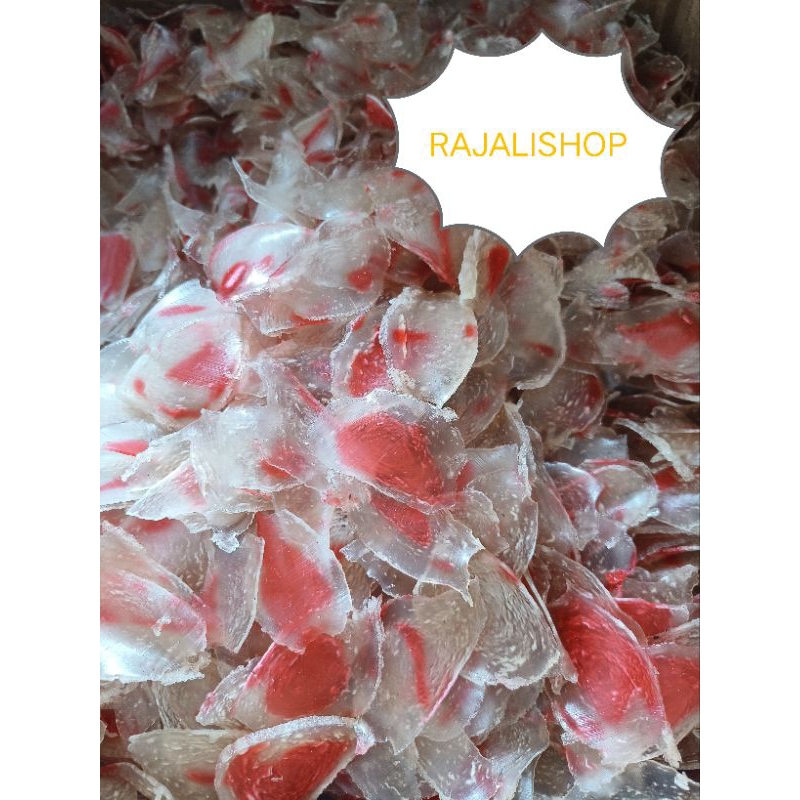 

KRUPUK MERAH PUTIH MENTAH 1KG/KERUPUK MIE PECEL/KERUPUK ASLI MEDAN/KERUPUK MERAH PUTIH