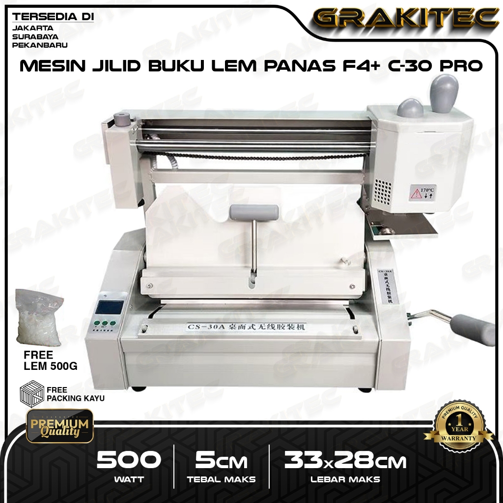 Mesin Jilid buku Bending F4 C-30A Jilid Lem Panas Soft Hardcover