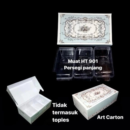 

( 5 pcs ) kotak packaging 3 toples hardtop kuker 350gr dus lebaran biru muda motif bunga size 15x25x8cm