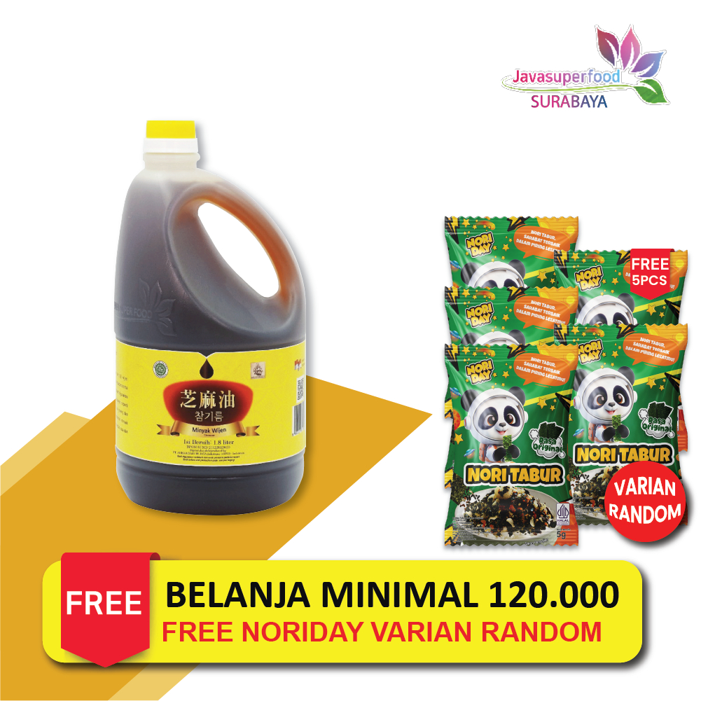 

[HALAL] MINYAK WIJEN MOLUCCAS / SESAME OIL KOREA 1.8 LT