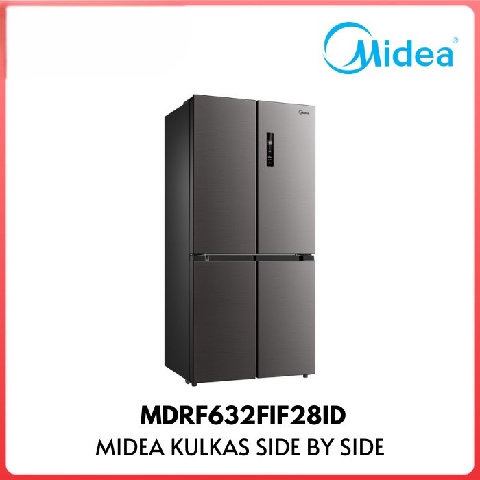 KULKAS 4 PINTU MIDEA 470 LITER MDRF632FIF28ID SMART COOLING GARANSI RESMI