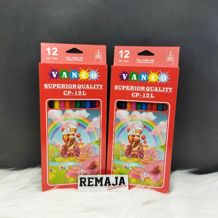 

Pensil Warna Vanco 12 Warna Panjang