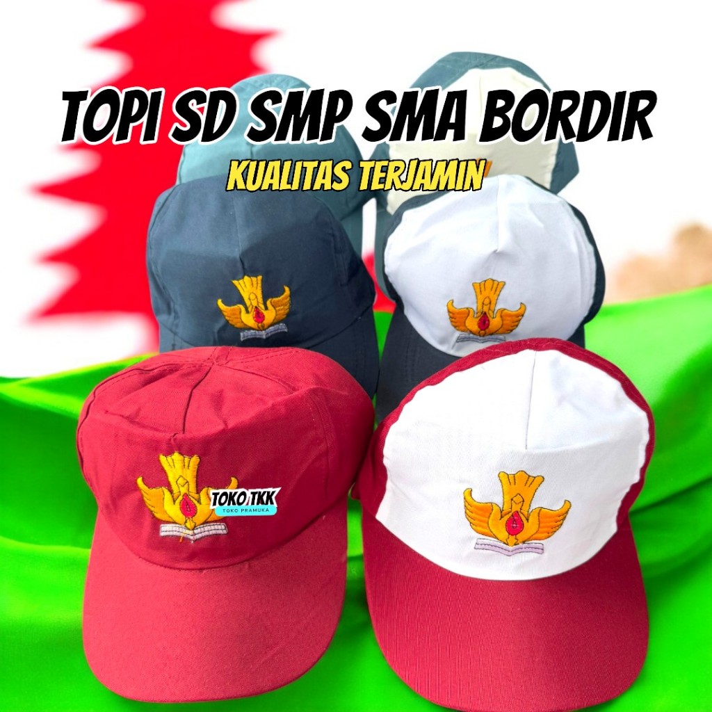Topi sekolah SD / SMP / SMA / topi sd / topi smp / topi sma
