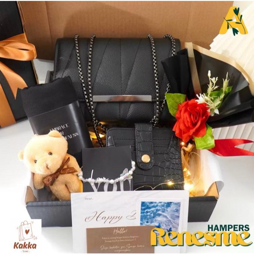 Kado Hampers Cewek Ulang Tahun Lengkap/ Paket Gift Box Tas/ Hadiah Pesta Premium/Kado Anniversary