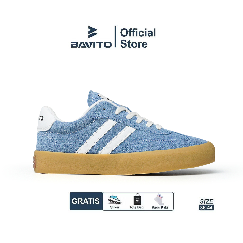 Bavito 36-46 Classic  Low Ice Blue - Sepatu Sneakers Casual