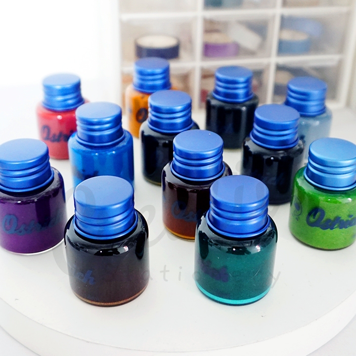 

Ostrich Shimmer Colorful Ink 18 ML Calligraphy Kaligrafi
