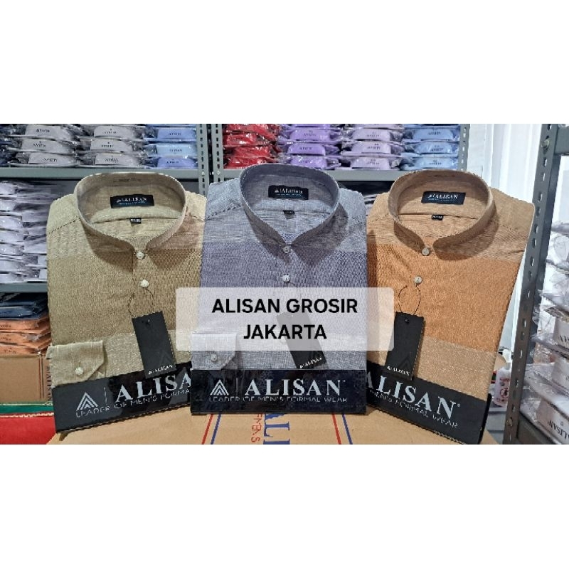 KEMEJA KOKO ALISAN PANJANG MUSLIM PRIA