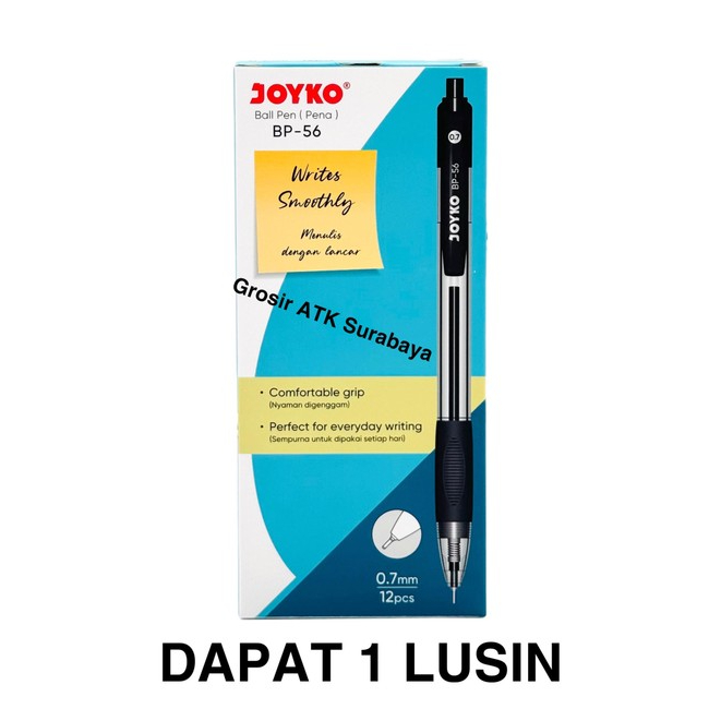 

( DAPAT 1 LUSIN ) BOLPEN JOYKO BP-56 / Pulpen Bolpoin Cetek Joyko BP-56