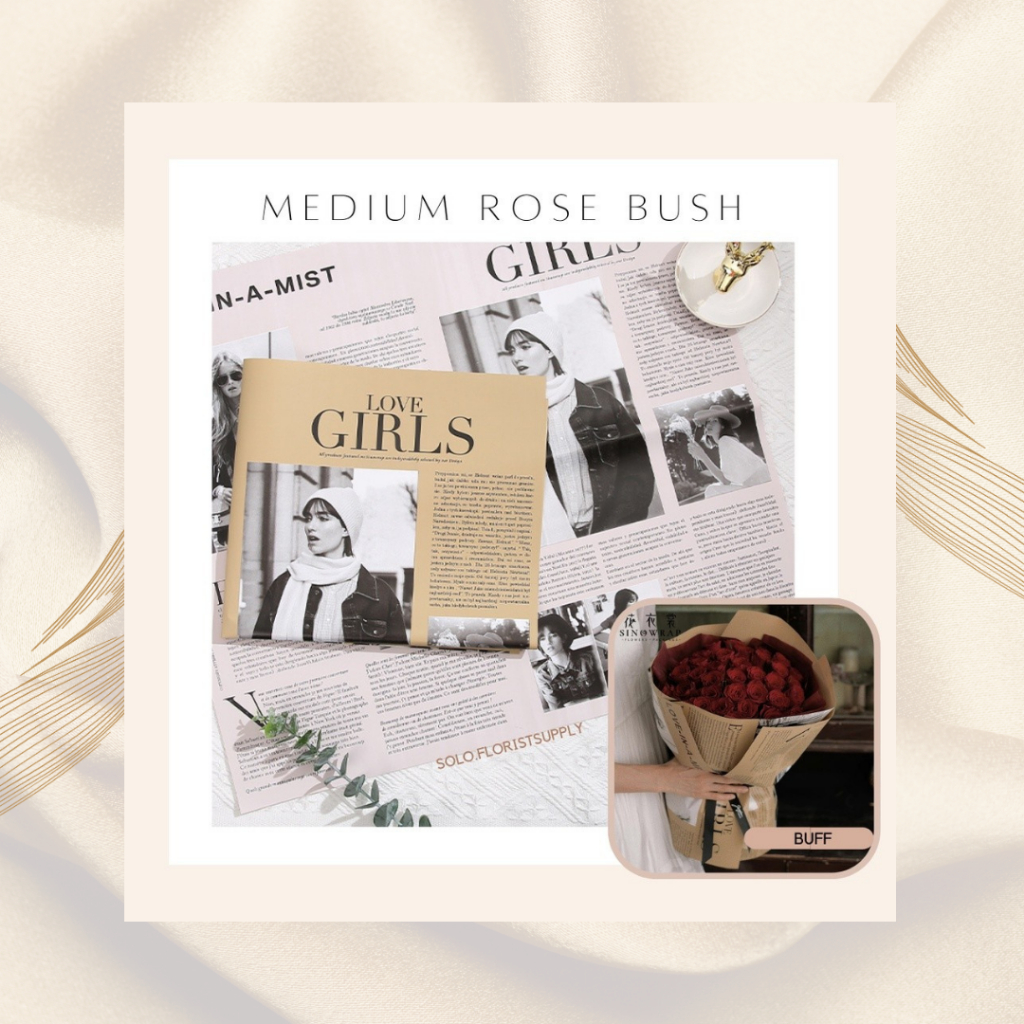 

GIRLS MAGAZINE NEWSPAPER kertas kado motif vintage magazine KORAN korea plastik bunga flower CELLOPHANE KERTAS BUNGA HAND BOUQUET WATERPROOF Magazine Style Aesthetic Big Deco Paper / Kertas Dekorasi Jurnal motif Majalah Estetik PROPERTI FOTO SCANDINAVIAN