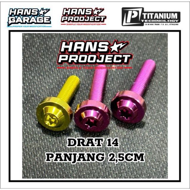 Baut TITANIUM M10 X 25