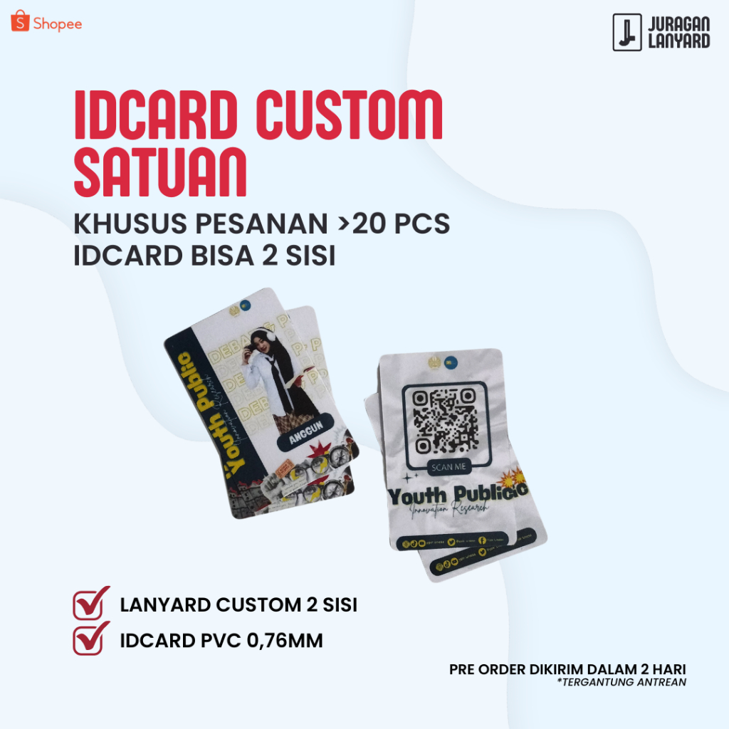 

IDCARD SATUAN CUSTOM DIBAWAH 20 PCS