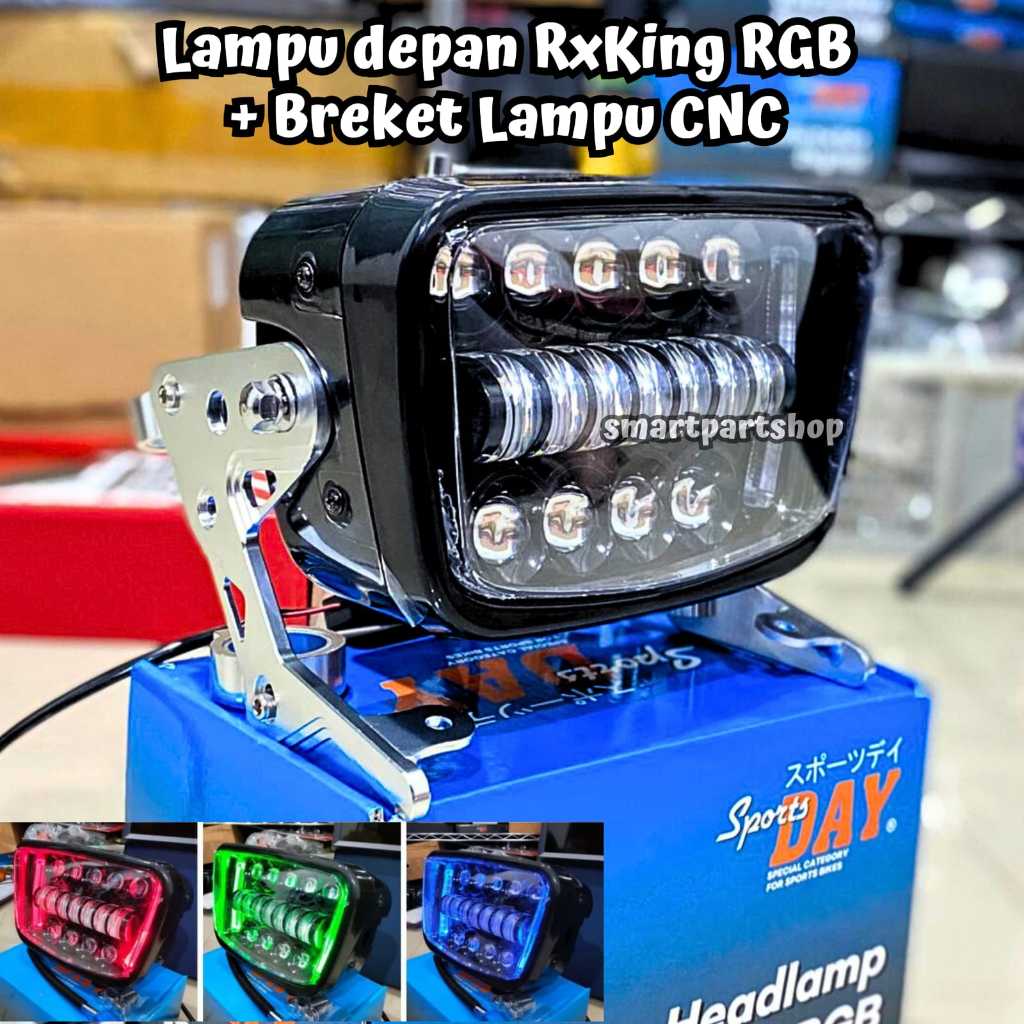lampu Depan Rx king Set Breket Kupingan Lampu Cnc Aluminium Pnp Rx King Ninja VixionScorpio Sportsda