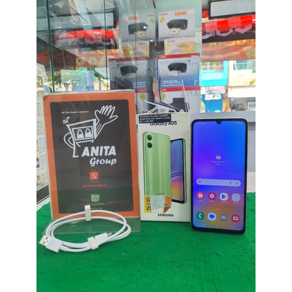 SECOND SAMSUNG A05 RAM 6/128GB (GREEN) FULLSET