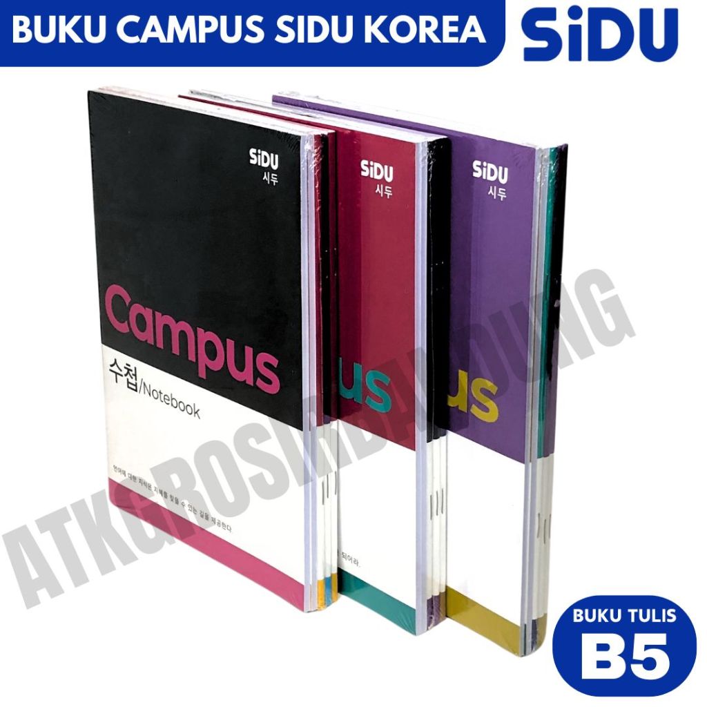 

Buku Tulis SIDU Campus 42 Lembar Ukuran Boxy B5 Panjang Sinar Dunia Korean Note Book - Pak (isi 5)- SHAGB
