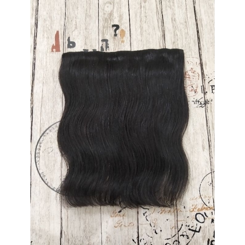Hair clip jumbo rambut asli ukuran 30/40 cm
