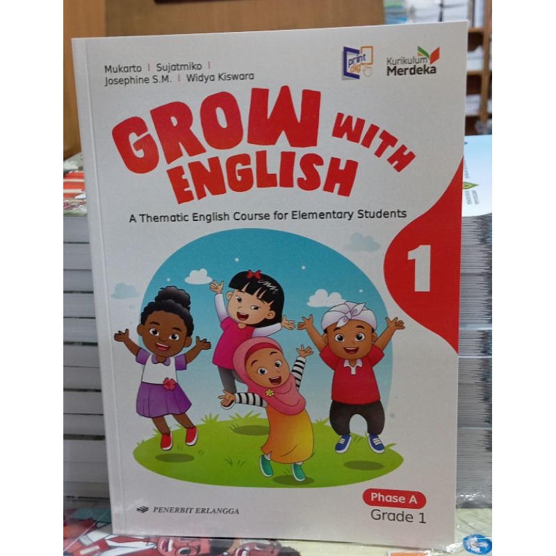 Grow with English Bahasa Inggris SD Kelas 1 Kurikulum Merdeka Erlangga