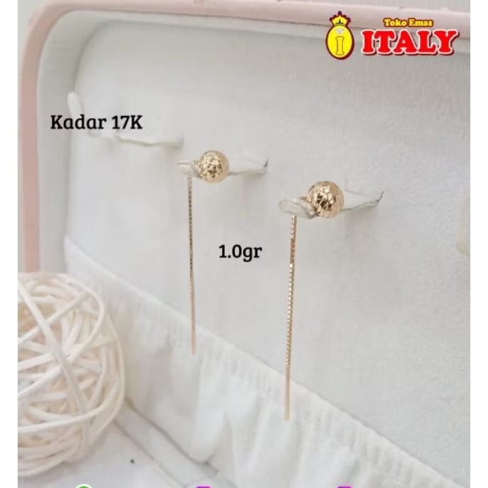 anting emas tua variasi slusup panjang