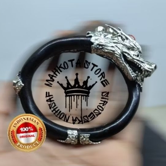 gelang akar bahar hitam tunggal taliarus asli fariasi monel naga 100% original