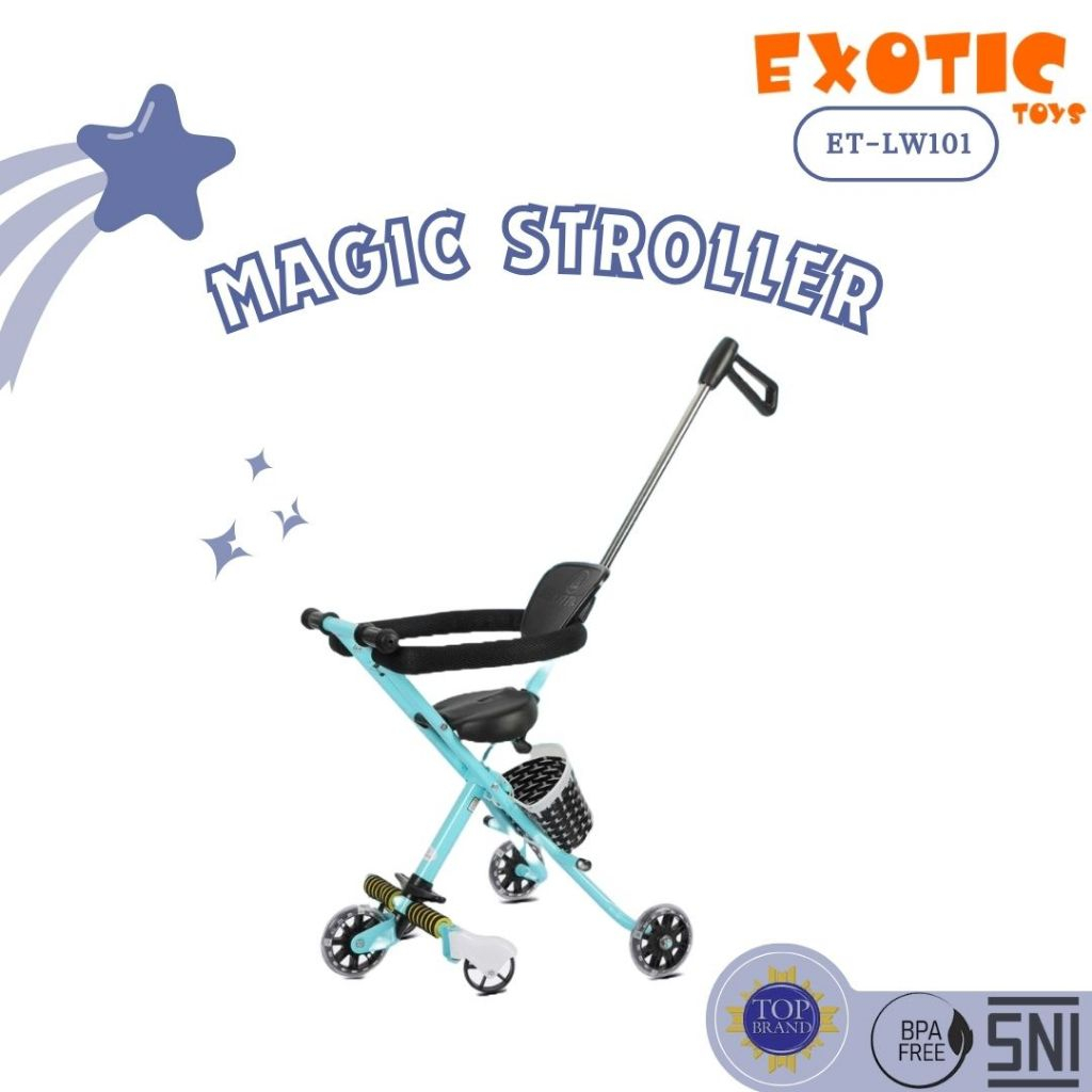 Spacebaby Magic Stroller Kereta Dorong Anak Exotic Toys ET LW101