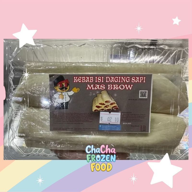 

KEBAB JUMBO MERK MAS BROW ISI DAGING FULL ISI 5PCS