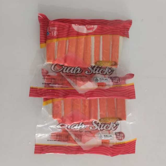 

Sunfish Crab Stick 250gr Olahan Seafood Krab Stik Frozen Halal BPOM