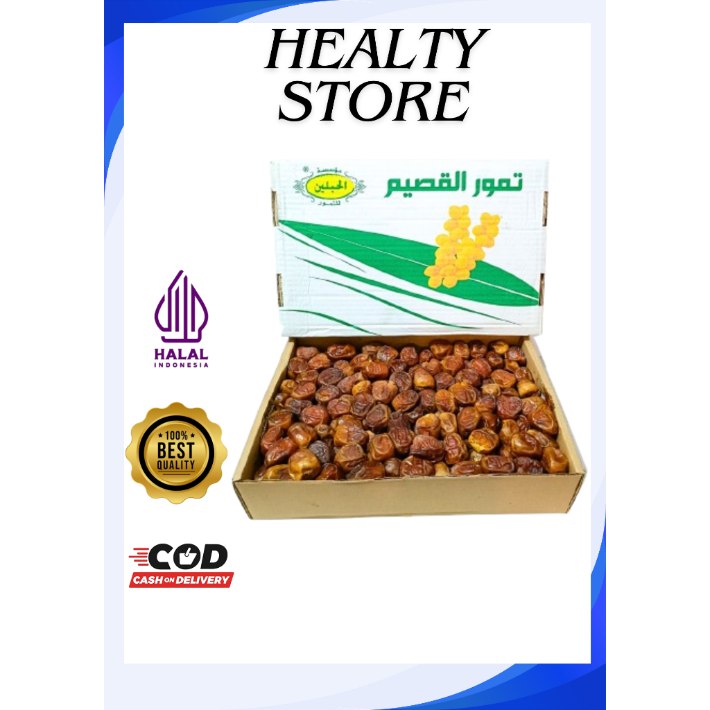 

Kurma Sukkari 3KG Kualitas Super Premium VIP Grade A Exclusive Packing / Sukkary Basah AL QASIM